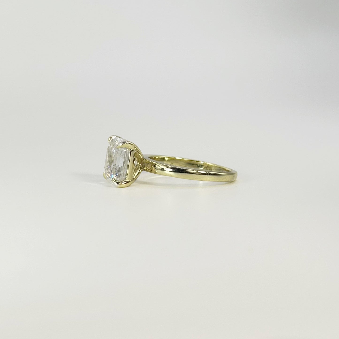 Asscher Cut Solitaire Ring in 2.5 Carats