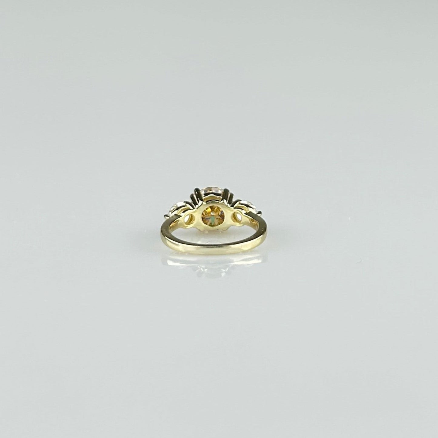 Champagne Tri-Stone Ring