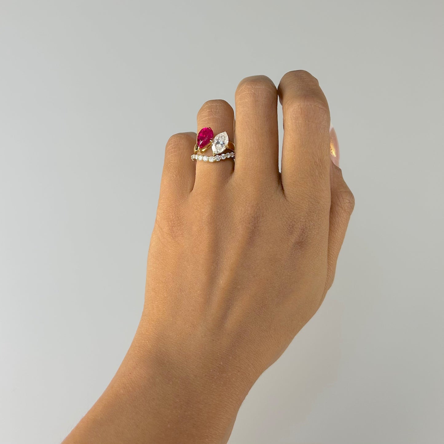 Curved Diamond Band