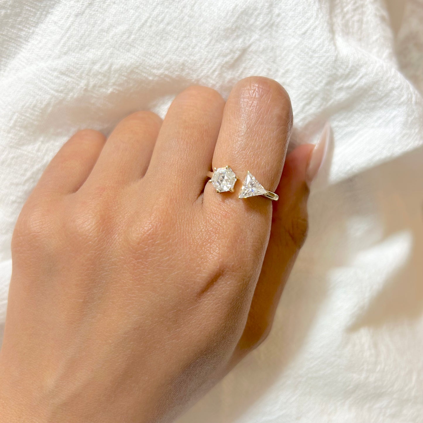 Hexagon and Triangle Ring