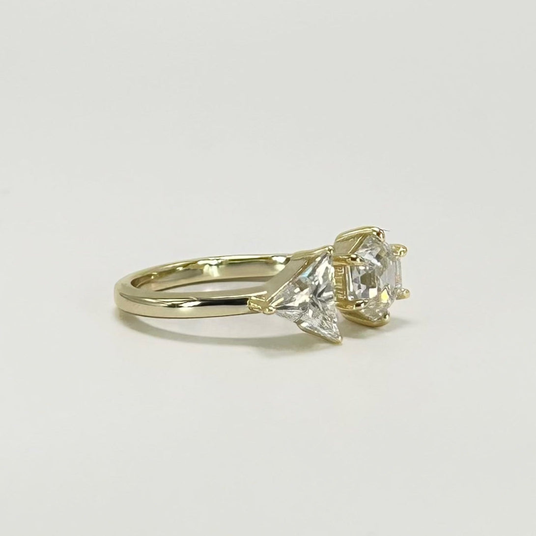 Hexagon and Triangle Ring