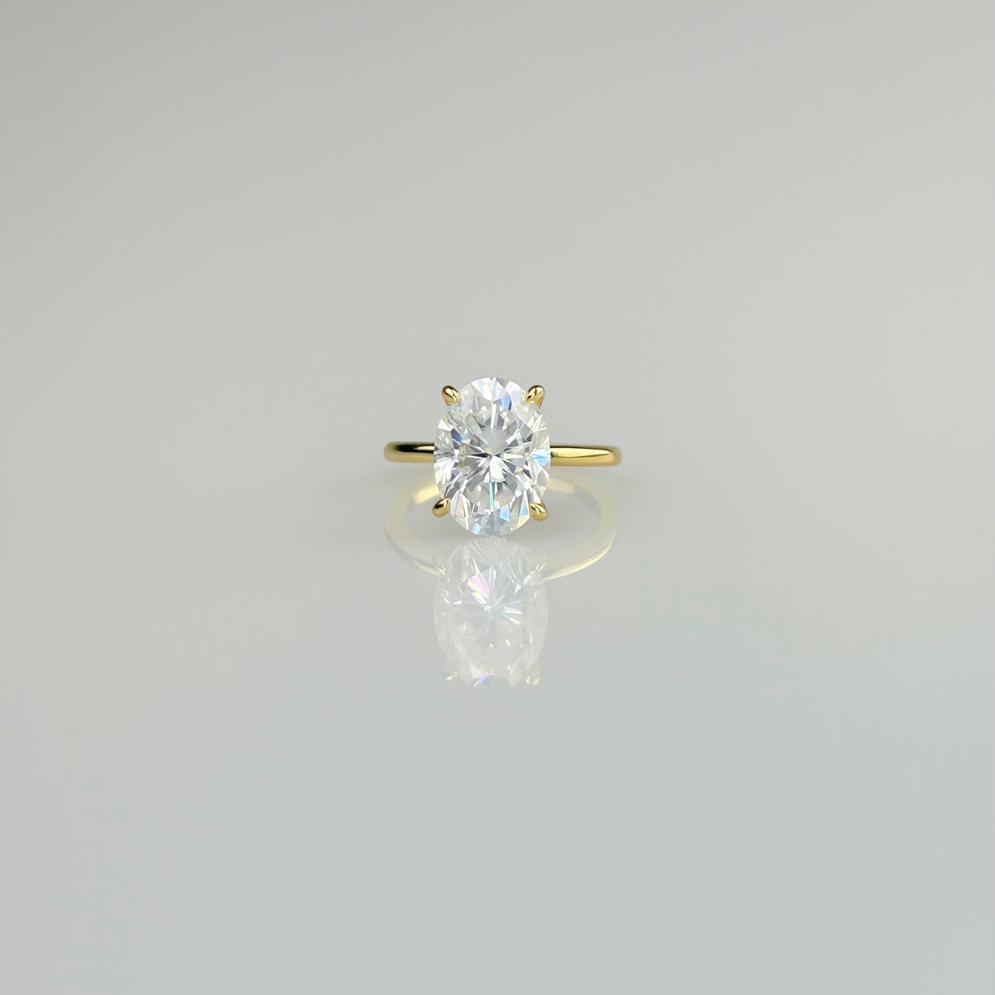 Oval Solitaire Ring