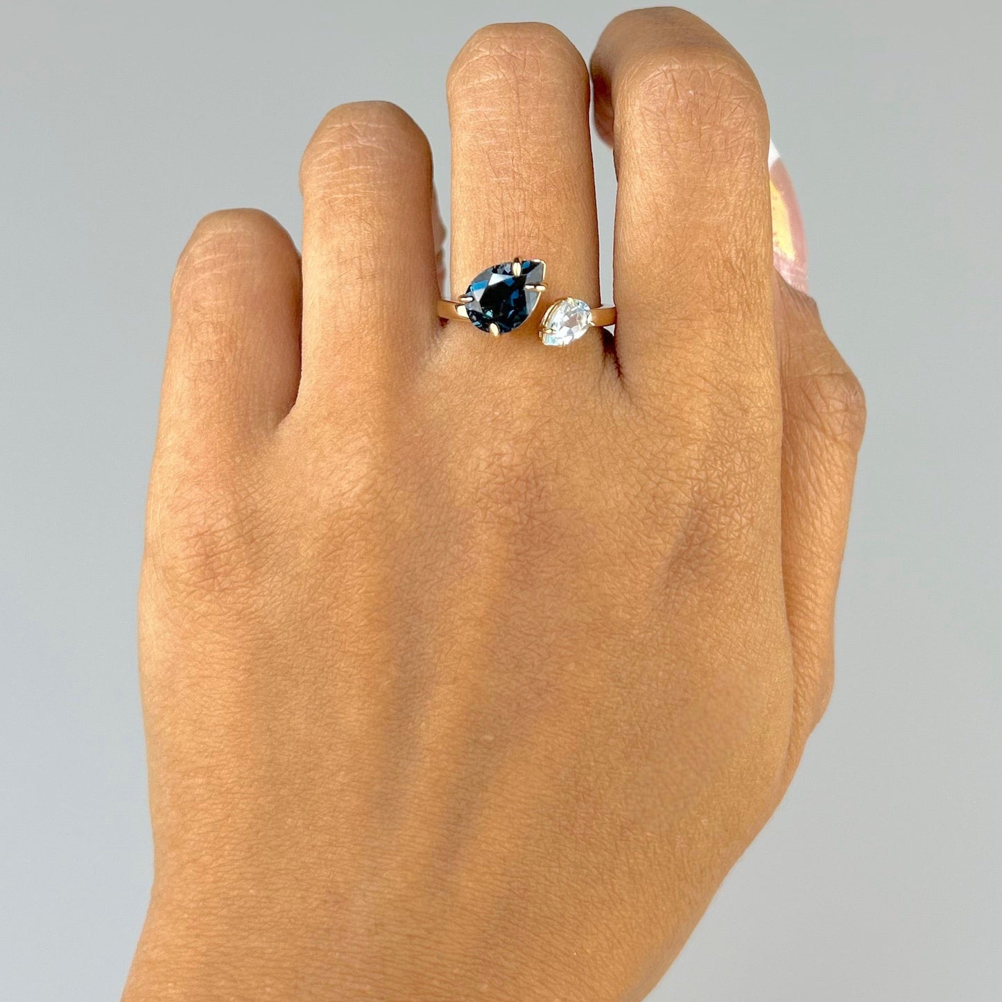 Double Topaz Ring