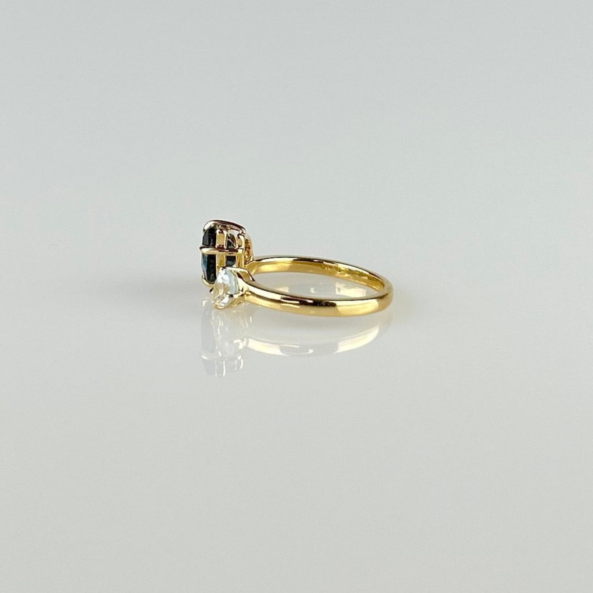 Double Topaz Ring