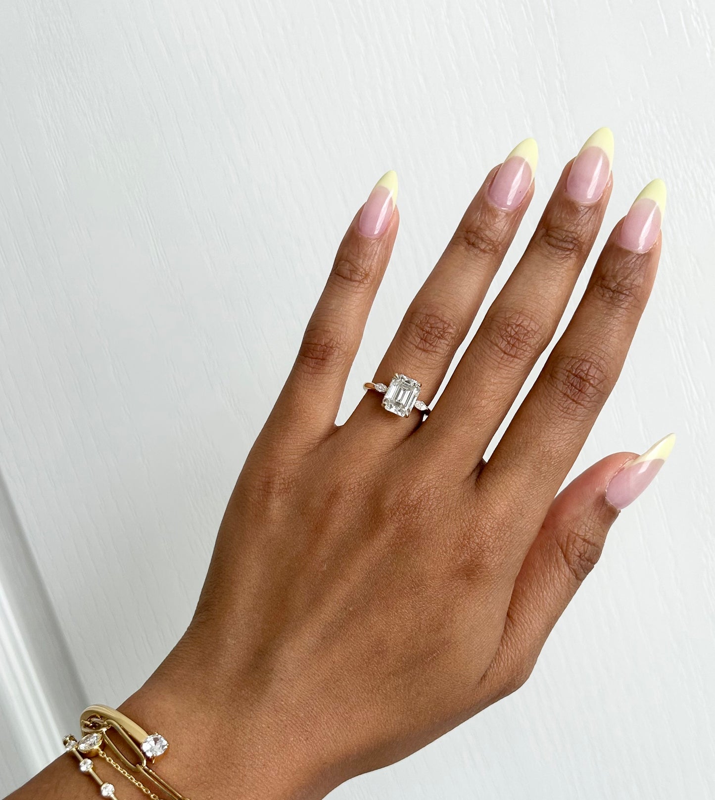 Emerald Cut with Marquise Accents