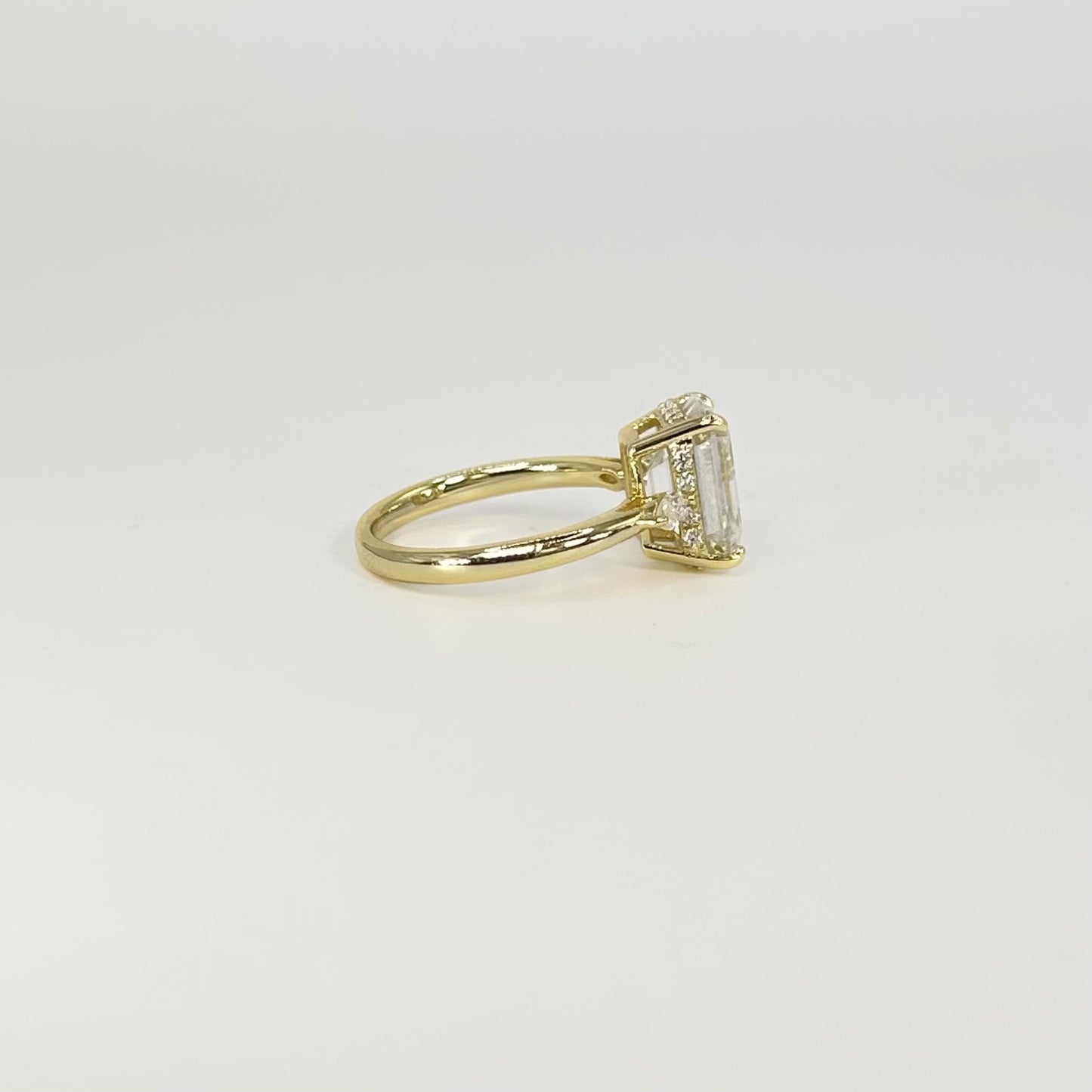 Emerald Cut with Marquise Accents