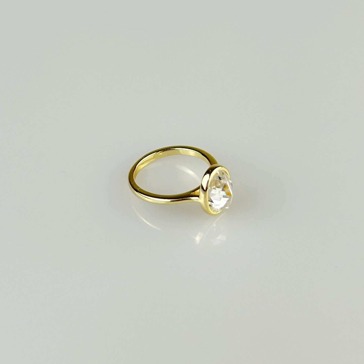 Oval Rose Cut Ring