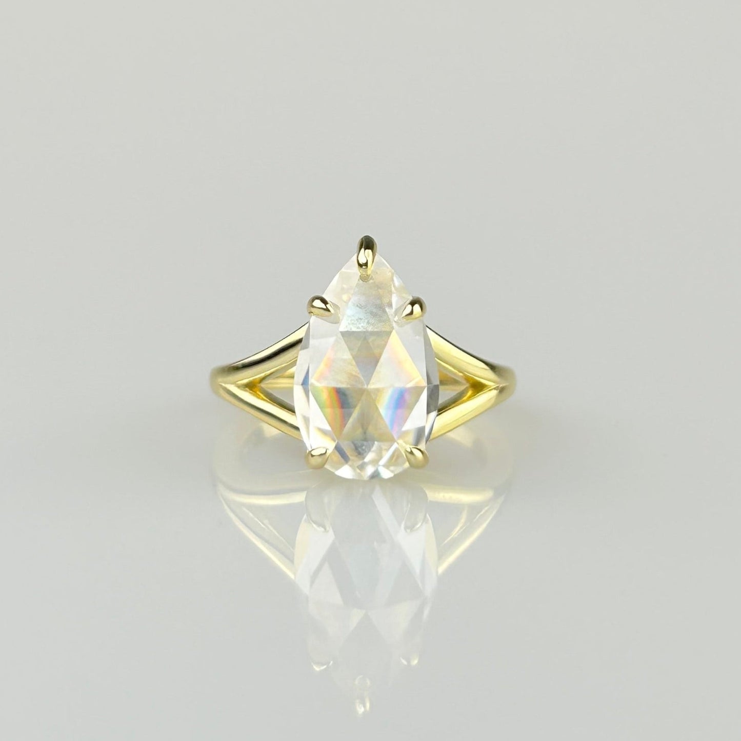 Pear Shape Rose Cut Ring