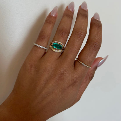 Curved Baguette Band