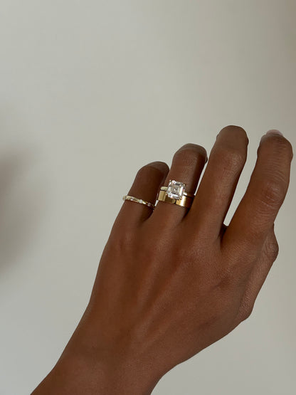 Asscher Cut Solitaire Ring in 2.5 Carats