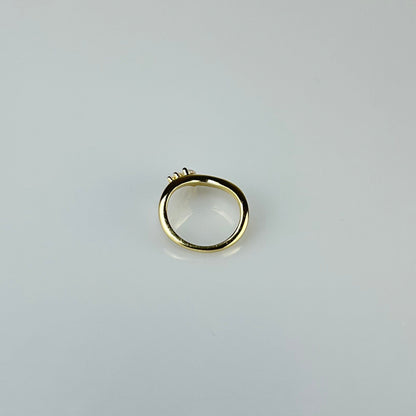 Curved Band with Marquise Accents