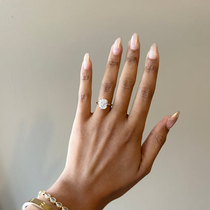 Elongated Cushion Ring