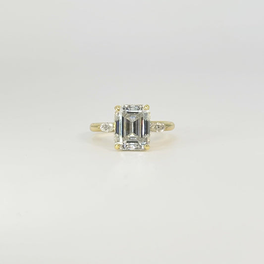 Emerald Cut with Marquise Accents