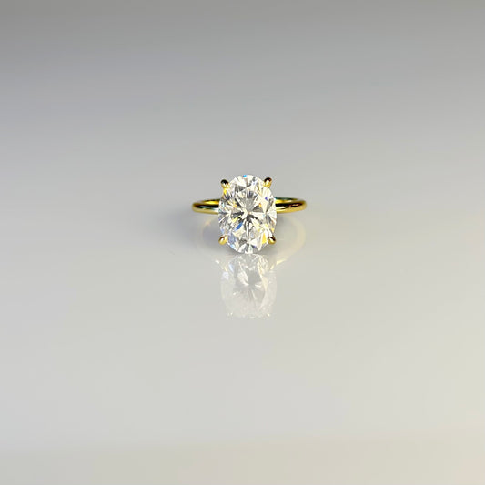 Oval Solitaire Ring