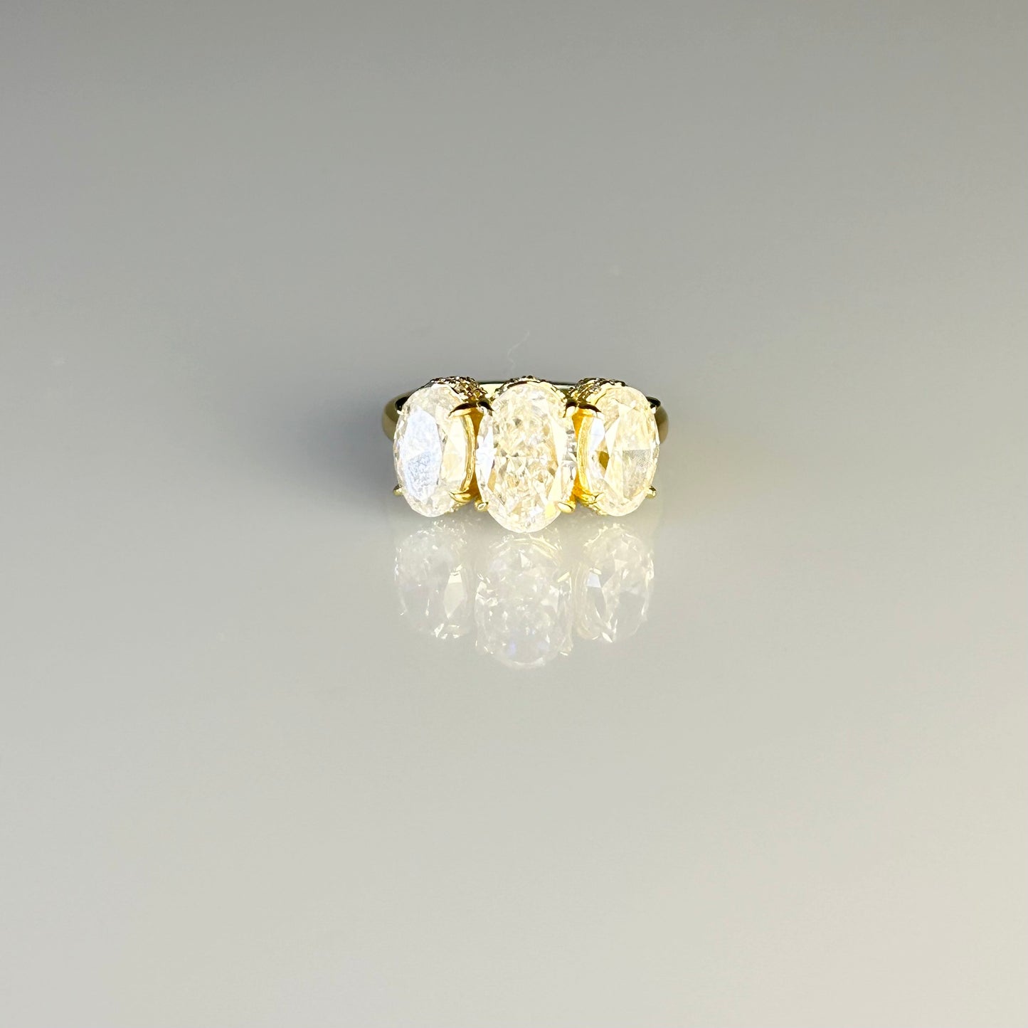 Three-Stone Oval Ring