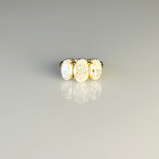 Three-Stone Oval Ring