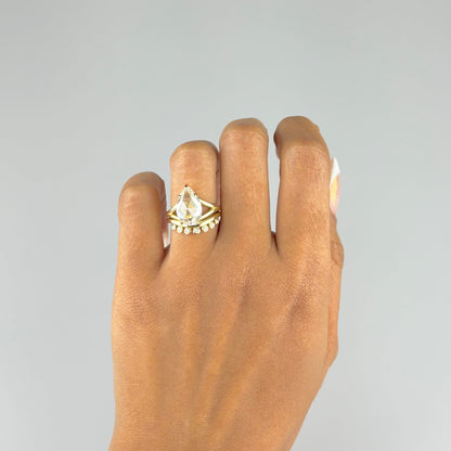 Pear Shape Rose Cut Ring