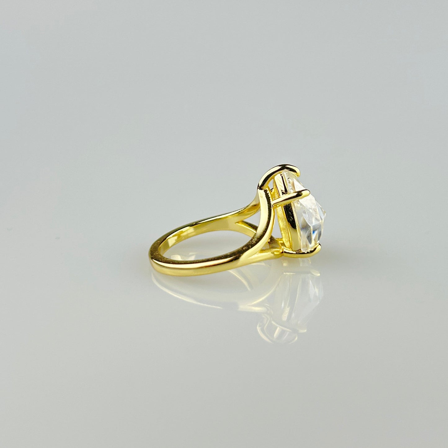 Pear Shape Rose Cut Ring