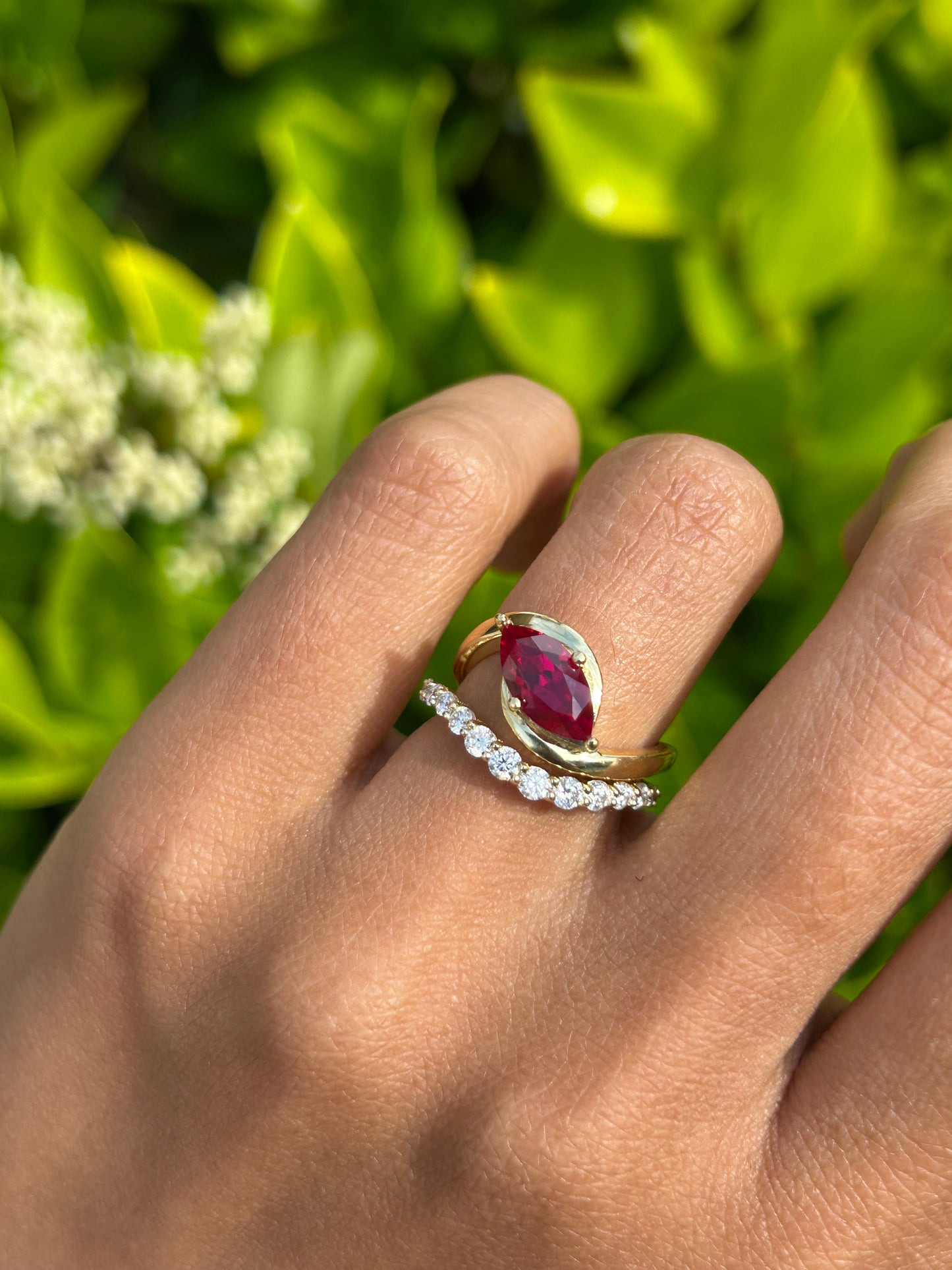 Ruby Marquise Ring